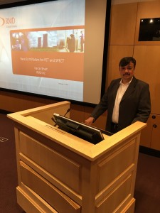 Dr. Shah delivering his presentation at the Gordon Center