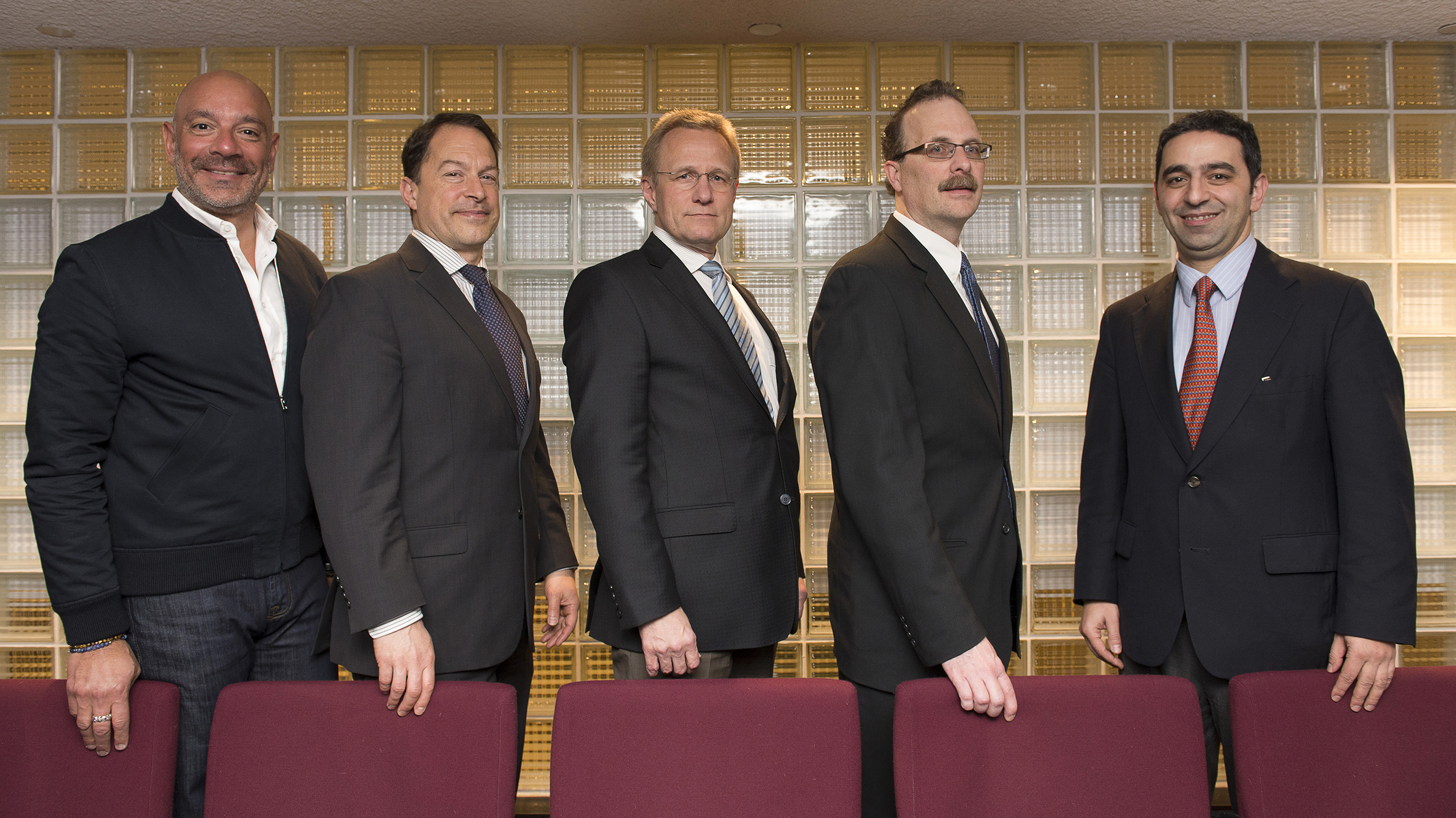 From left to right: Dr. Zahi A. Fayad, Dr. Craig Levin, Dr. Norbert Avril, Dr. Raymond F. Muzic Jr. and Dr. Georges El Fakhri